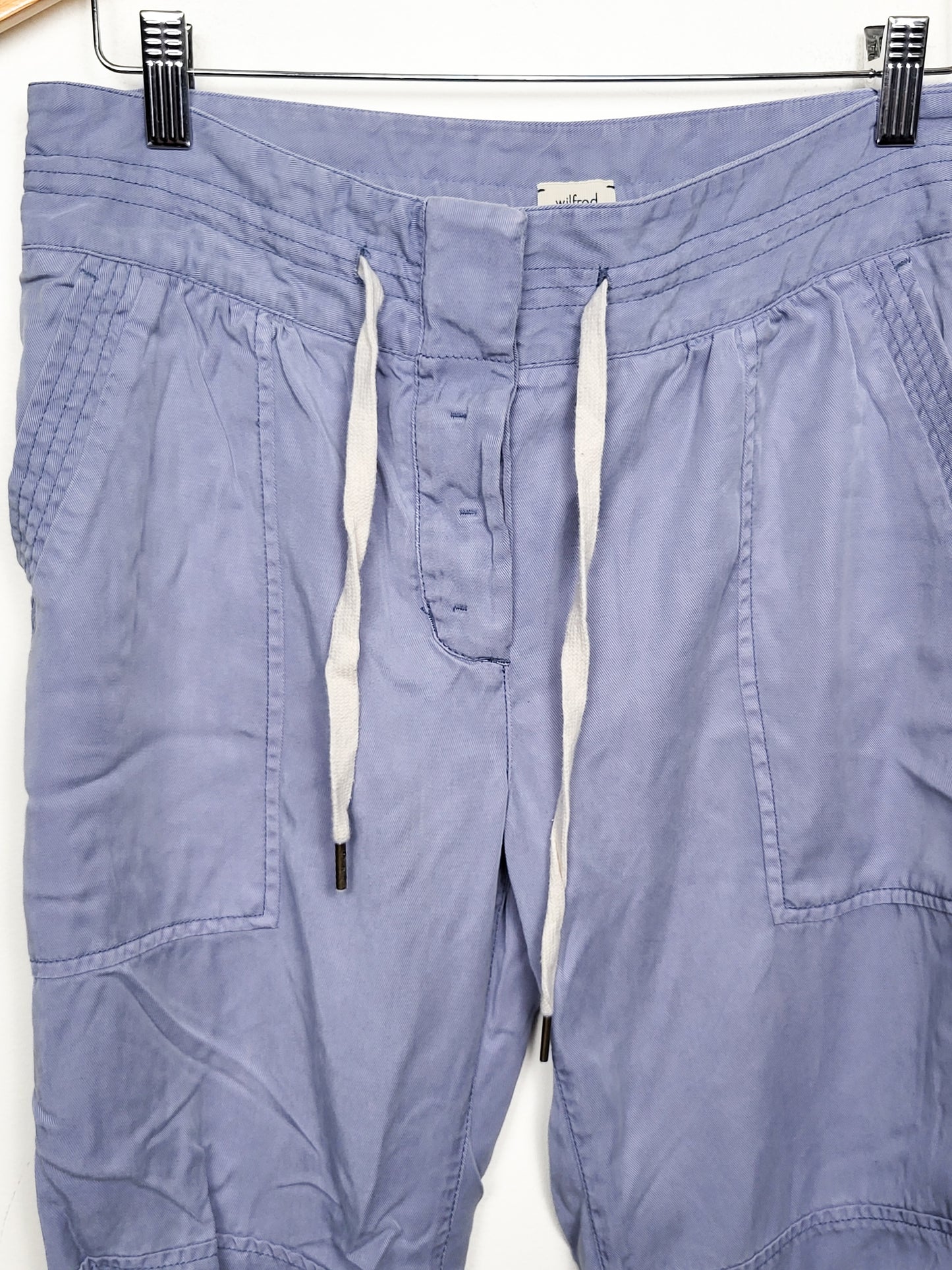 Aritzia Wilfred Free Slate Blue Lyocell Joggers | Size 6