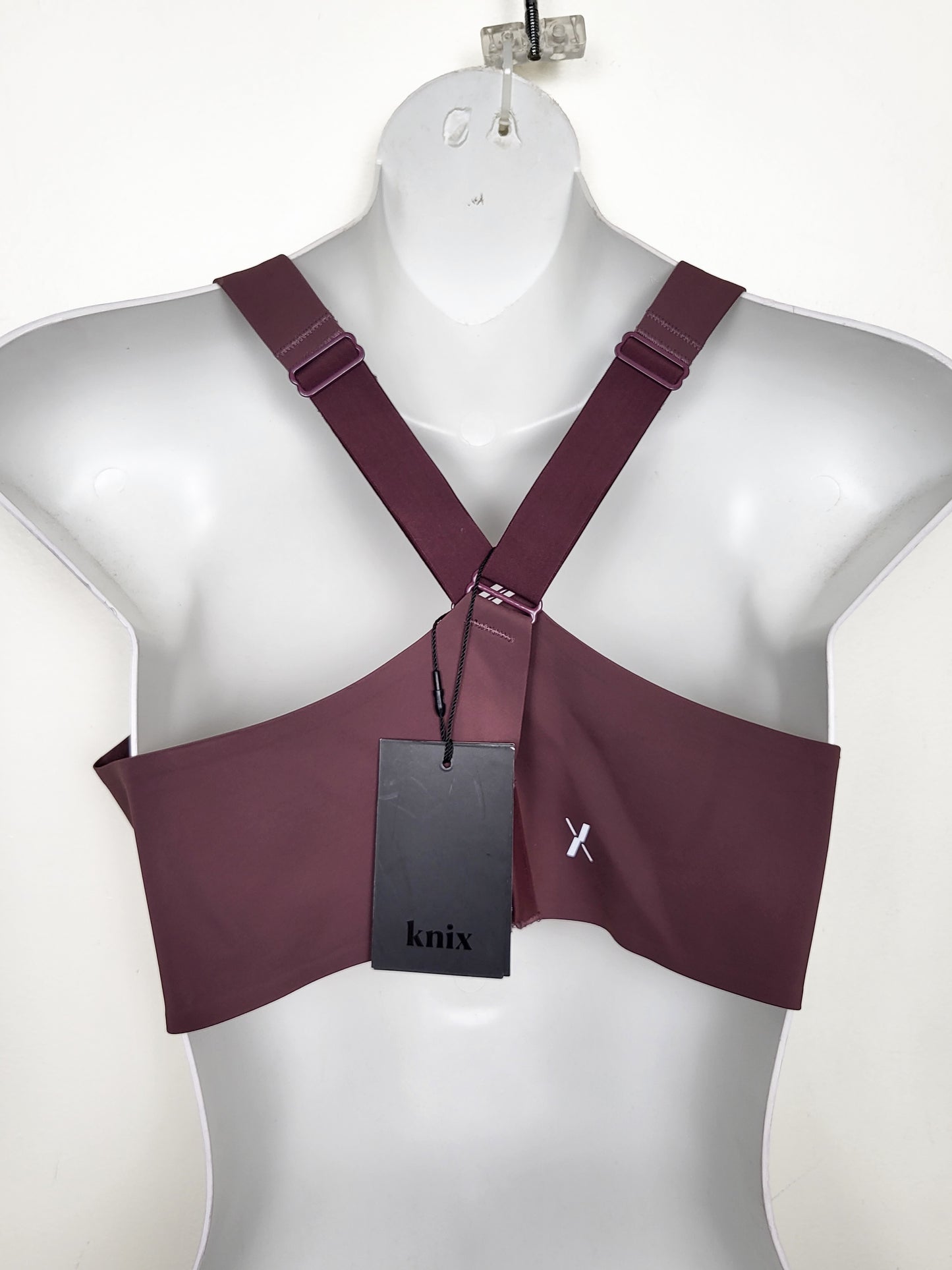 NEW - Knix Catalyst Front Zip Sports Bra in Plum colour | Size 2