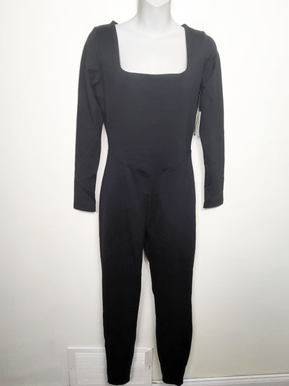 NEW - Ardene Move black square neck bodycon jumpuit | Size XL