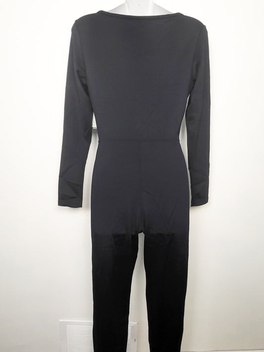 NEW - Ardene Move black square neck bodycon jumpuit | Size XL