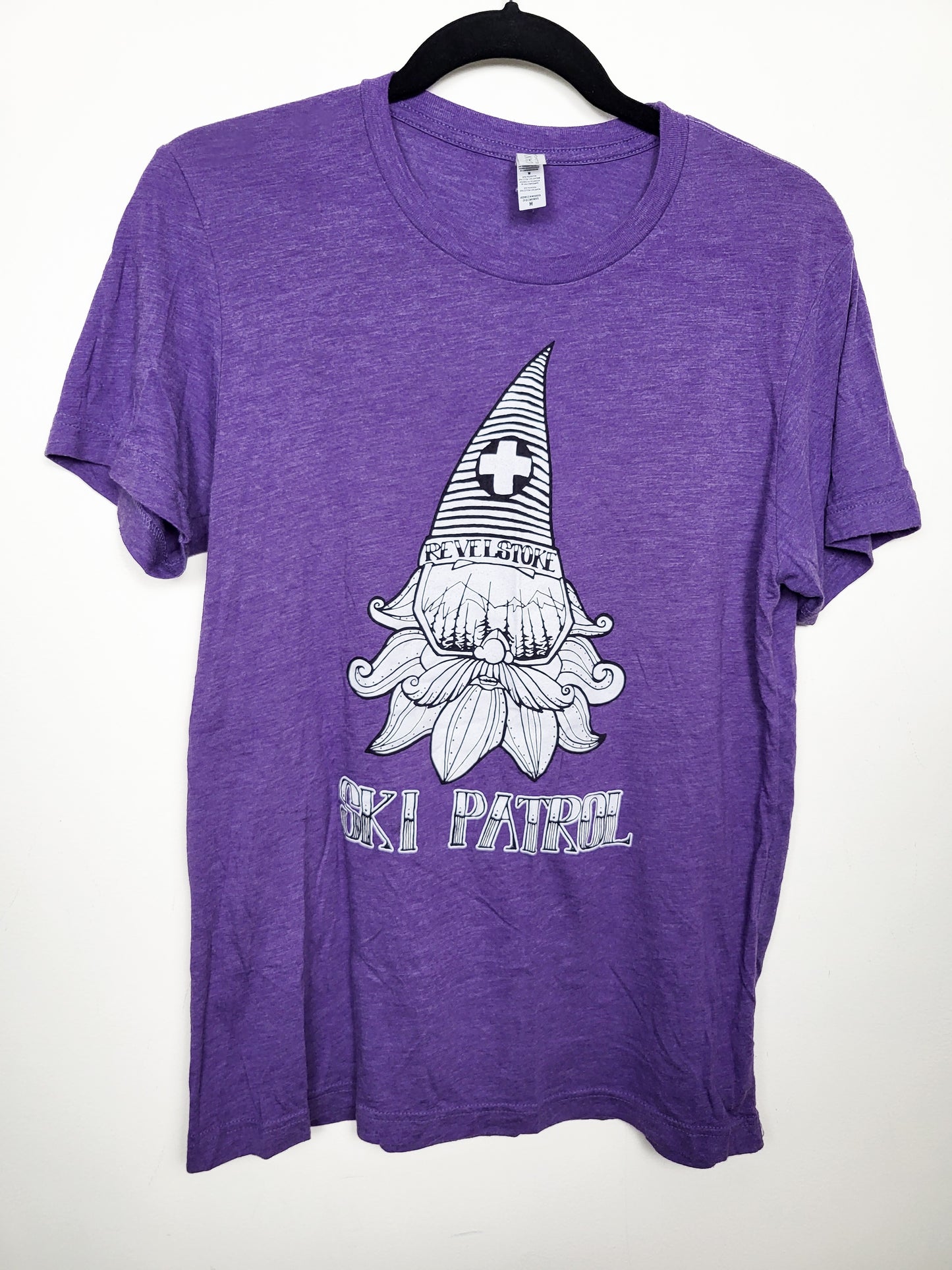 Revelstoke Mountain Resort Purple Unisex Ski Patrol Graphic T-Shirt  | Size MEDIUM