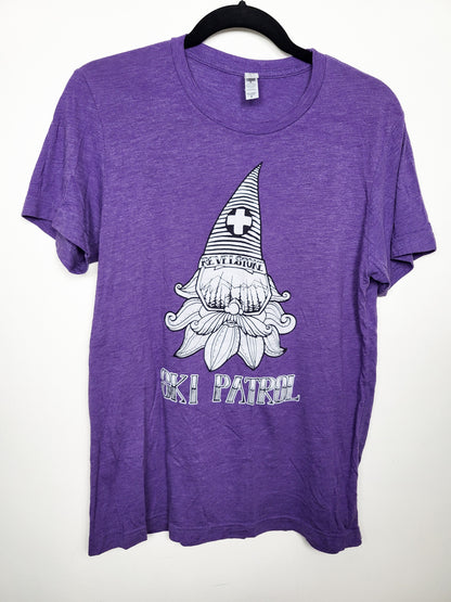 Revelstoke Mountain Resort Purple Unisex Ski Patrol Graphic T-Shirt  | Size MEDIUM