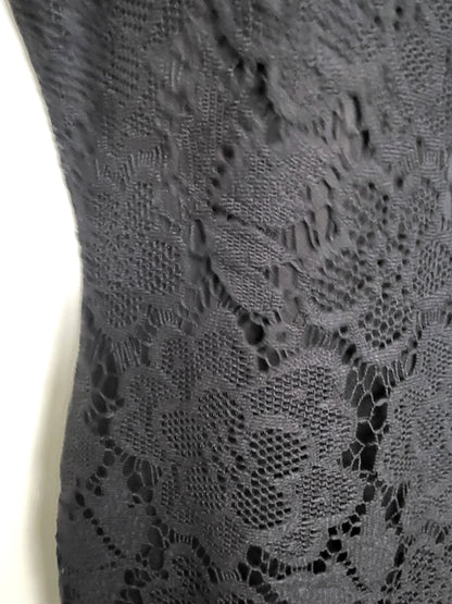 Snap brand Black Lace Scoop Neck Dress | Size MEDIUM