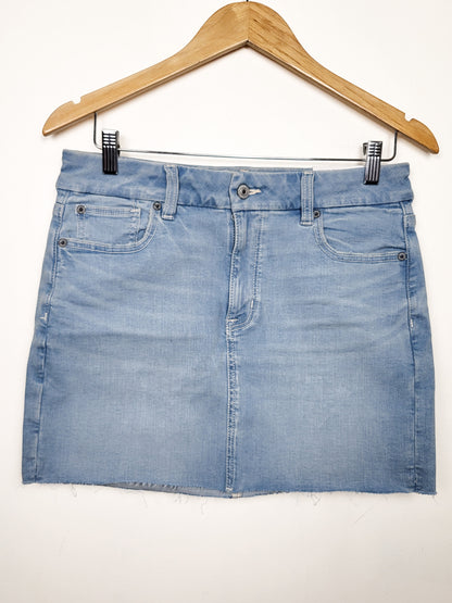 NEW - American Eagle Curvy Hi-Rise Mini Denim Skirt | Size 8