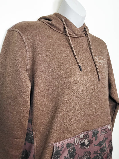 Burton Women's brown and floral pullover hoodie | Size MEDIUM