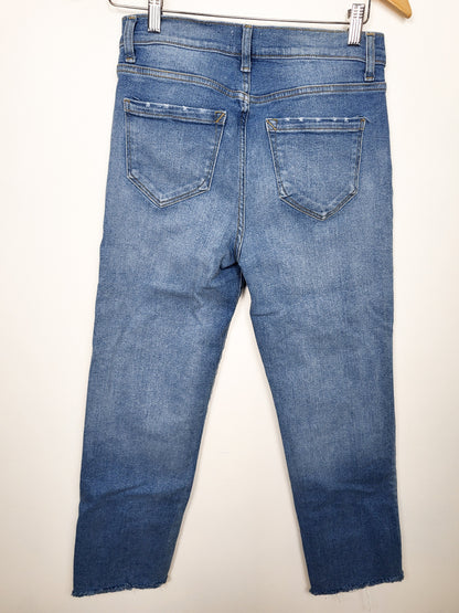 Kensie Jeans Medium Wash "The Allie" High Rise Slim Straight Jeans | Size 6