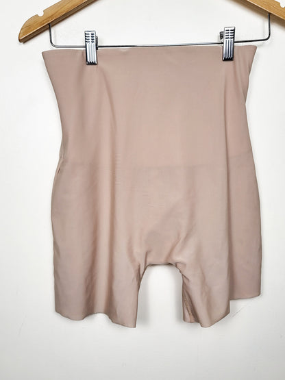 Denver Hayes Beige Women's Seamless Smoothing Shapewear Slipshorts | Size MEDIUM