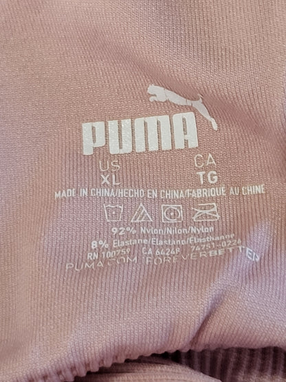 Puma Seamless Mirrored Sports Bra in Dusty Pink | Size LARGE