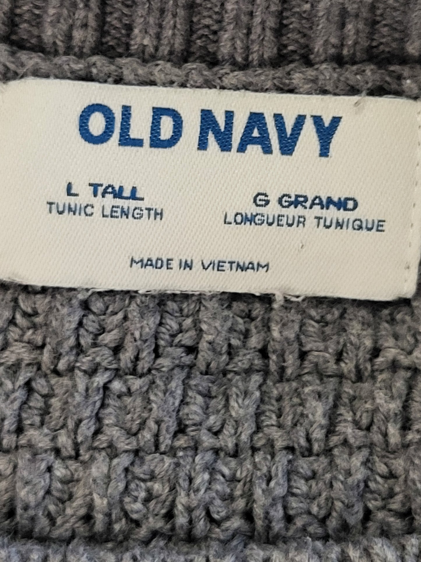 Old Navy grey sweater | Size LARGE TALL