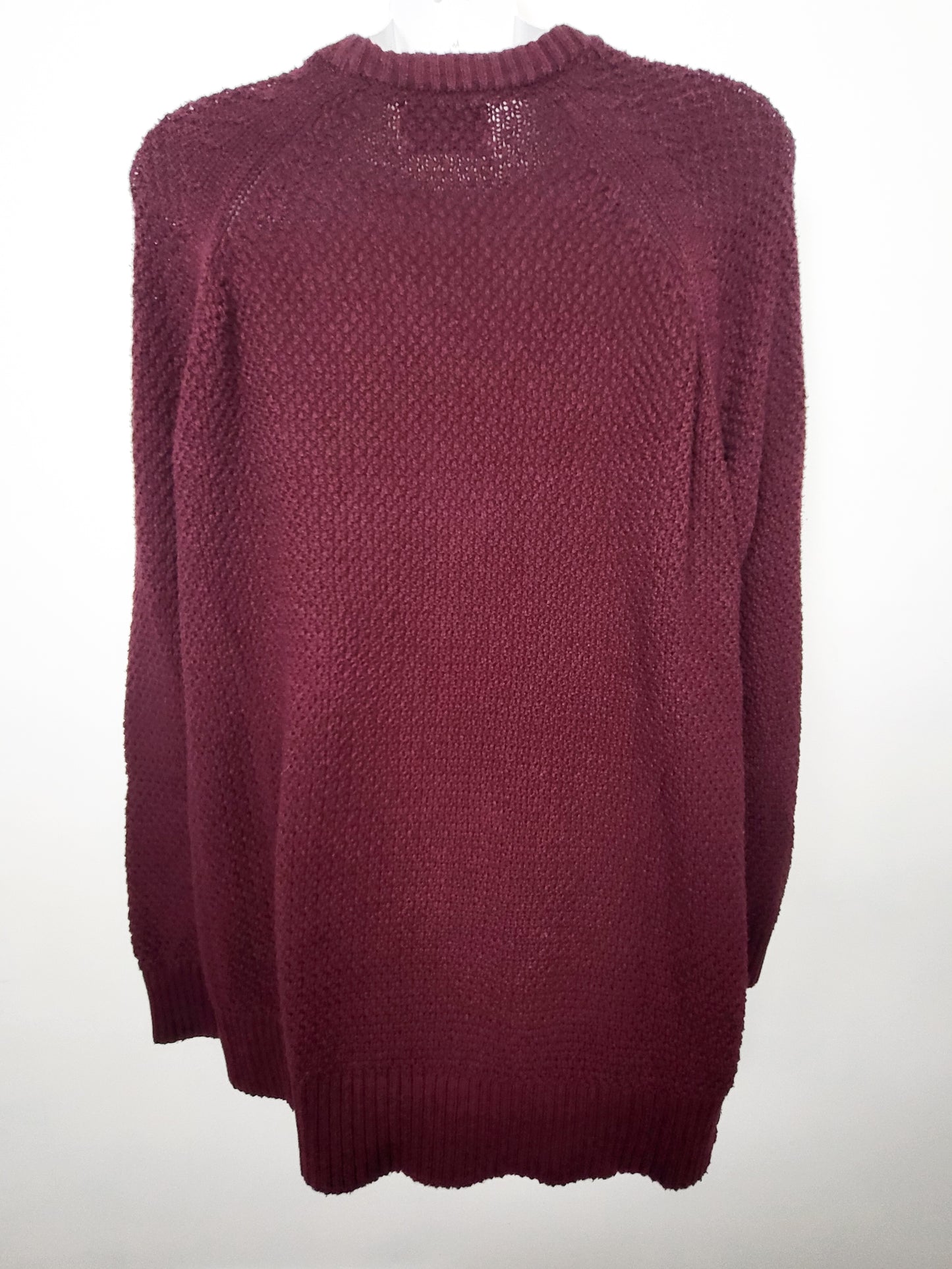 Old Navy burgundy tunic length sweater | Size LARGE TALL