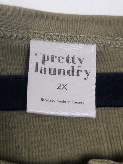 Pretty Laundry by Little and Lively olive green bamboo blend sleep shirt | Size 2X