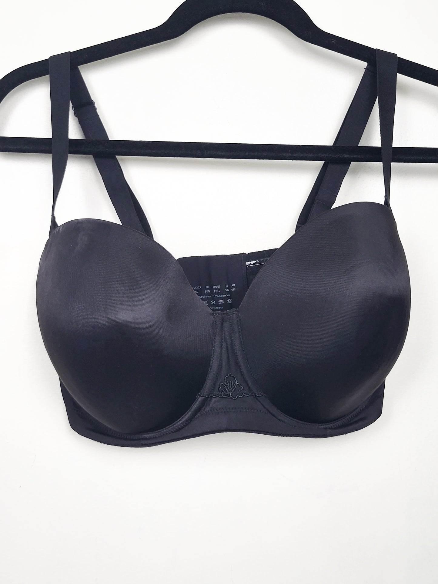 Unbranded black underwire bra | Size 36G