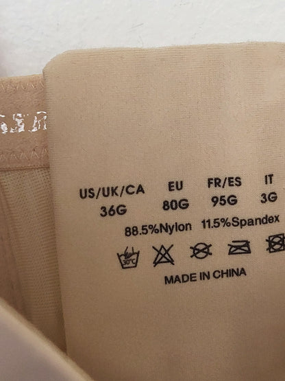 Beige molded cup underwire bra | Size 36G