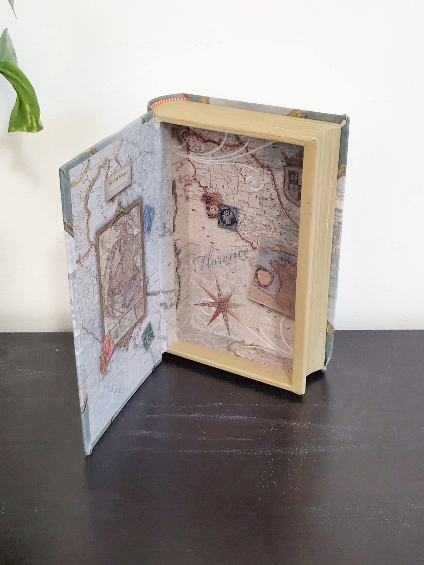 Paris themed Hollow Book Cardboard Storage Box