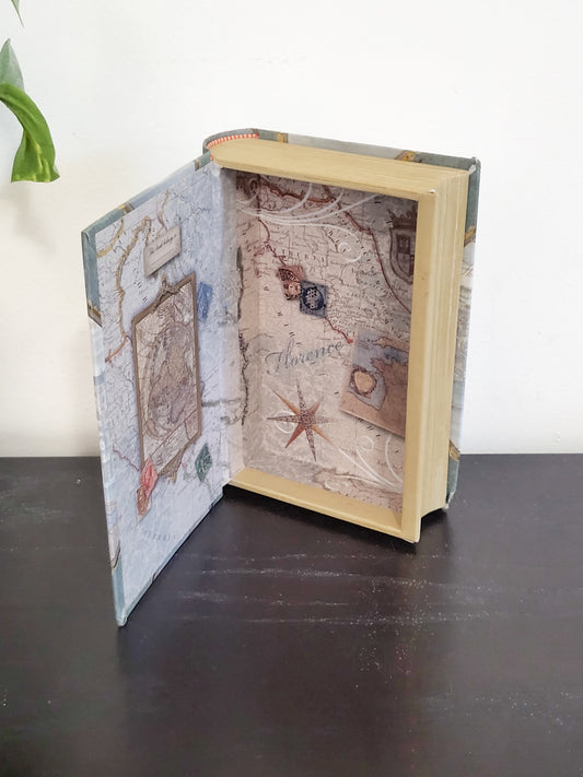 Paris themed Hollow Book Cardboard Storage Box