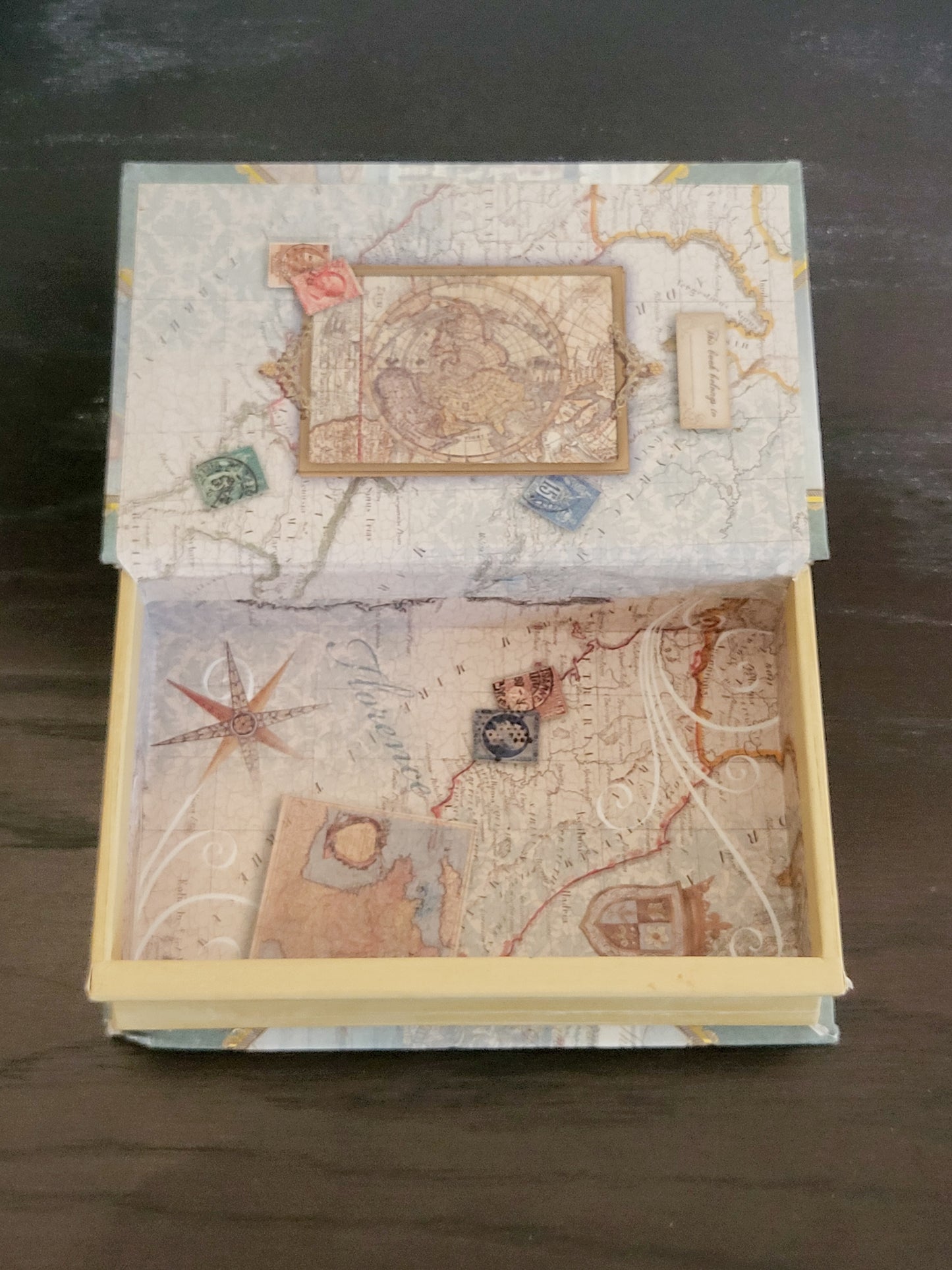 Paris themed Hollow Book Cardboard Storage Box