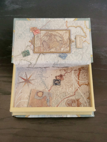 Paris themed Hollow Book Cardboard Storage Box