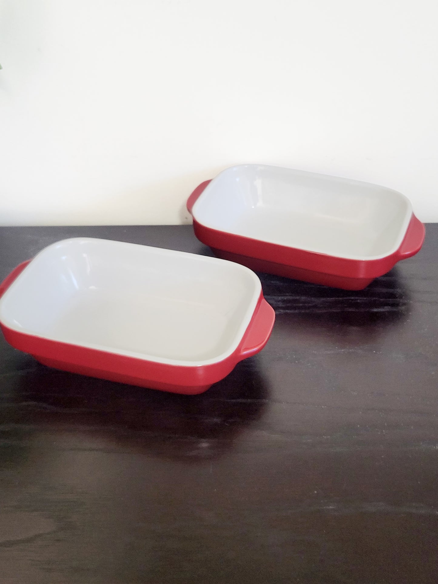 KitchenAid Ceramic Mini Rectangular Bakers in Empire Red (sorry, no shipping)