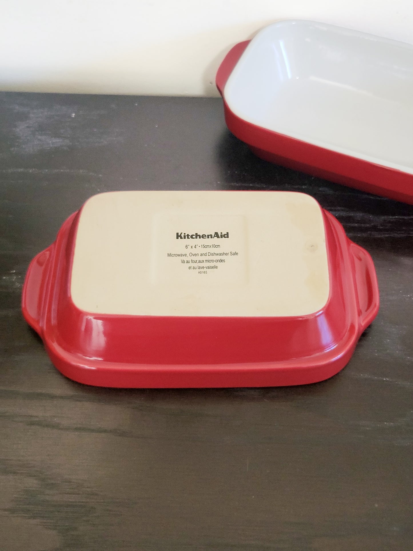 KitchenAid Ceramic Mini Rectangular Bakers in Empire Red (sorry, no shipping)