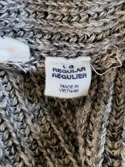 Gap grey marled open cardigan sweater | Size LARGE