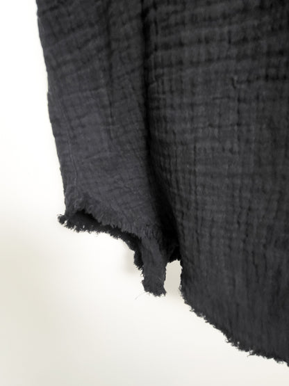 Aerie American Eagle black "Poet Button Up" shirt | Size LARGE