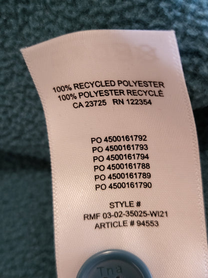 TNA Artizia teal button down fleece "Polar" shirt \ shacket | Size MEDIUM