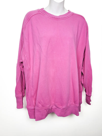Aerie American Eagle pink oversized sweatshirt | Size SMALL