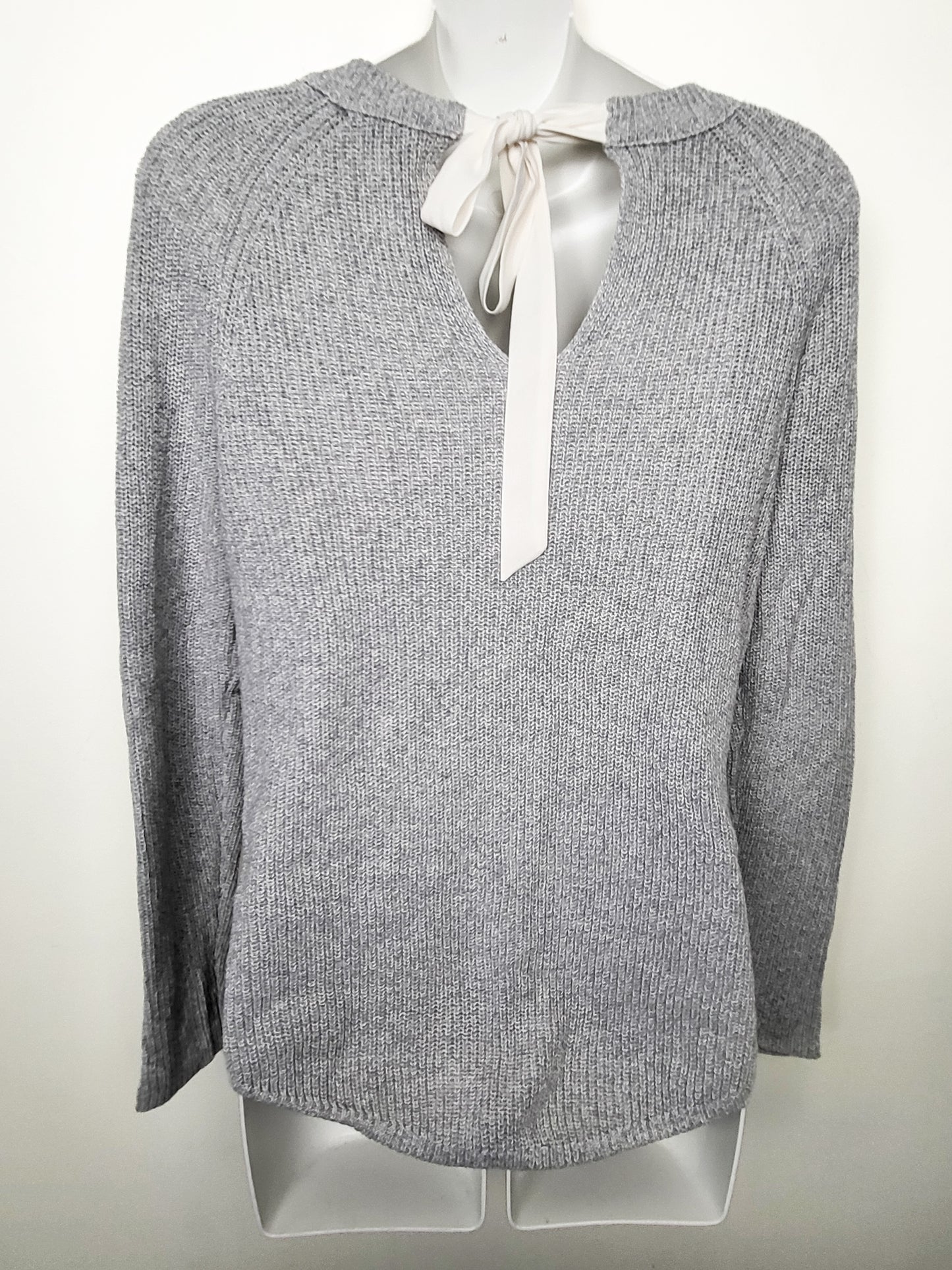Loft grey shaker stitch sweater | Size XS