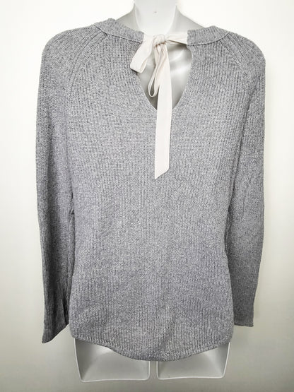 Loft grey shaker stitch sweater | Size XS
