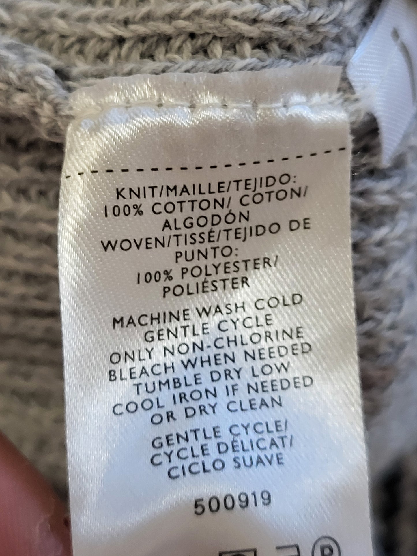 Loft grey shaker stitch sweater | Size XS
