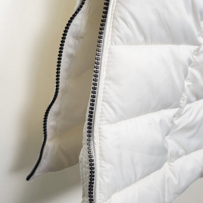 Landsen white long line puffer vest | Size 8