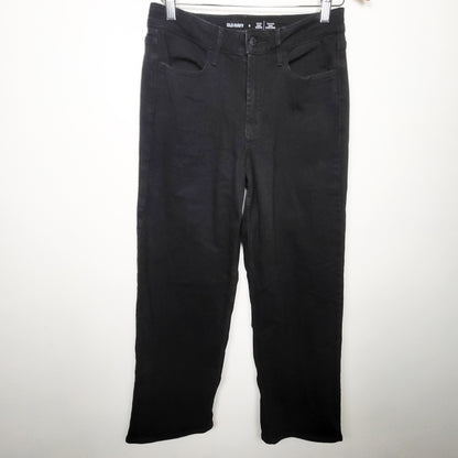 Old Navy black high rise WOW wide leg pants. Size 8