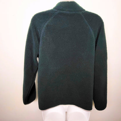 Sierra Designs forest green sherpa zip up fleece jacket | Size SMALL