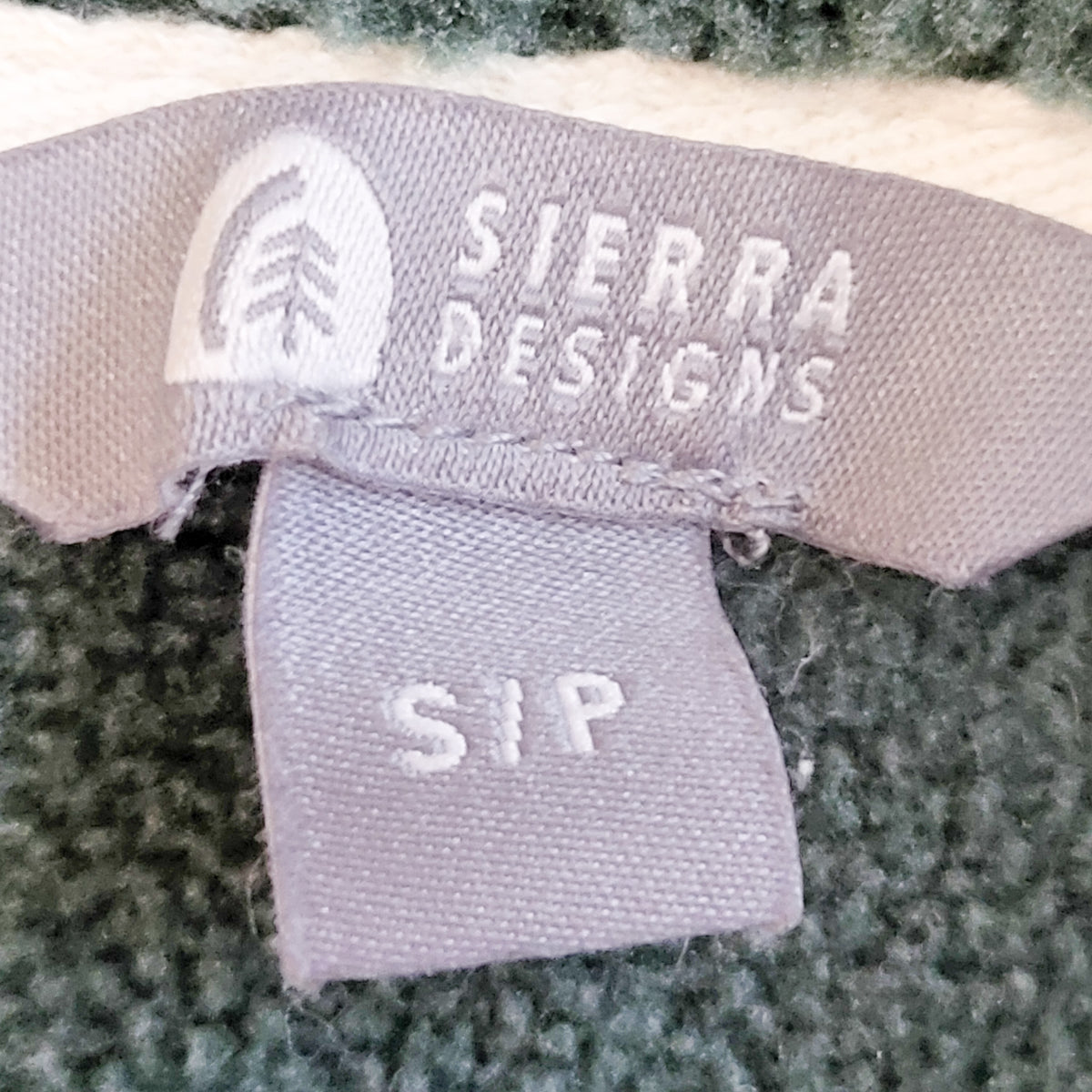 Sierra Designs forest green sherpa zip up fleece jacket | Size SMALL