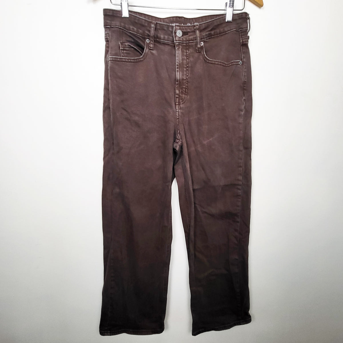 Old Navy brown wide leg high rise jeans | Size 6