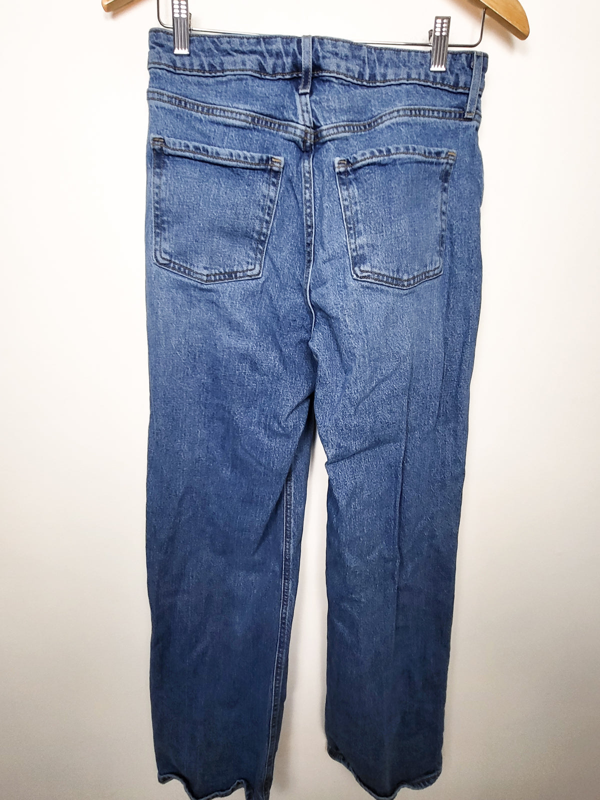 Old Navy medium wash high rise wide leg jeans | Size 6