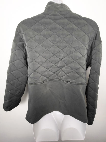Tilley green Quilted Quarter-Zip Pullover Sweater | Size MEDIUM