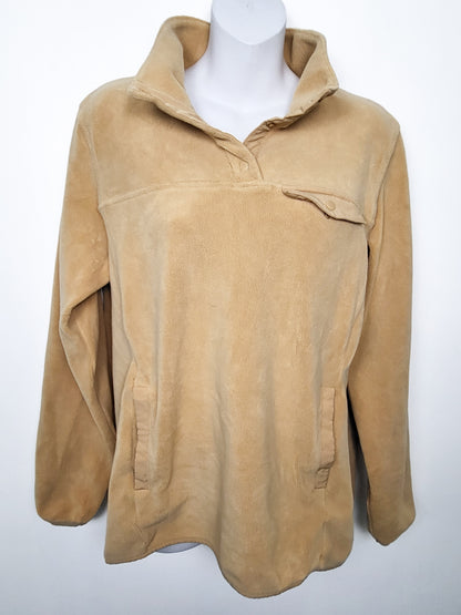 32 Degrees Heat Women's Midweight Snap Arctic Fleece Pullover | Size MEDIUM