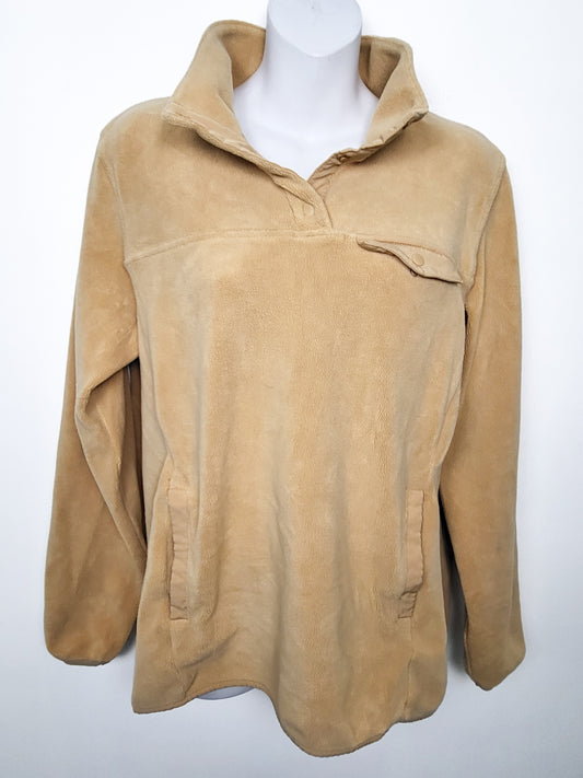 32 Degrees Heat Women's Midweight Snap Arctic Fleece Pullover | Size MEDIUM