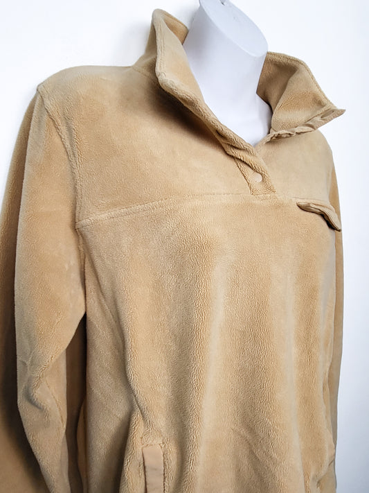 32 Degrees Heat Women's Midweight Snap Arctic Fleece Pullover | Size MEDIUM
