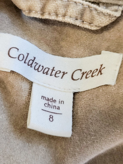 Coldwater Creek Velour Moto Mock-Neck Jacket | Size 8