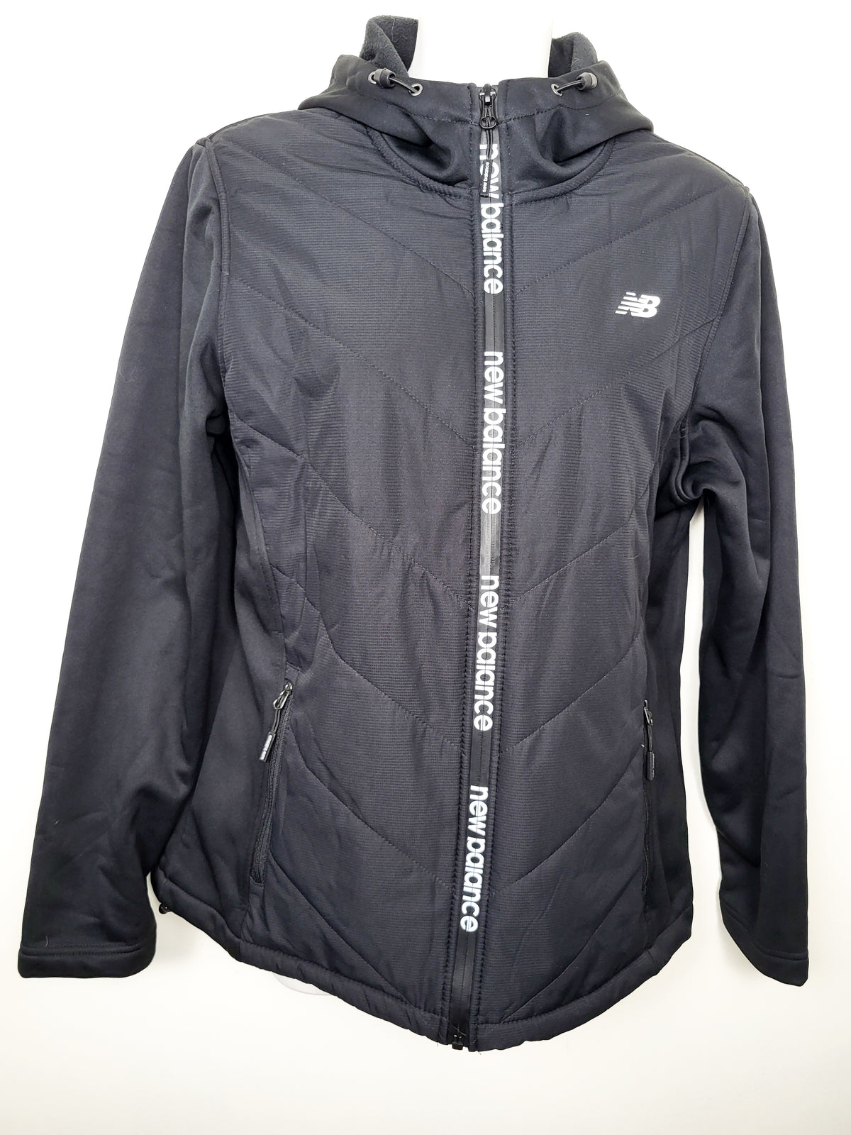 New Balance Women's Hooded Quilted Hybrid Jacket | Size MEDIUM