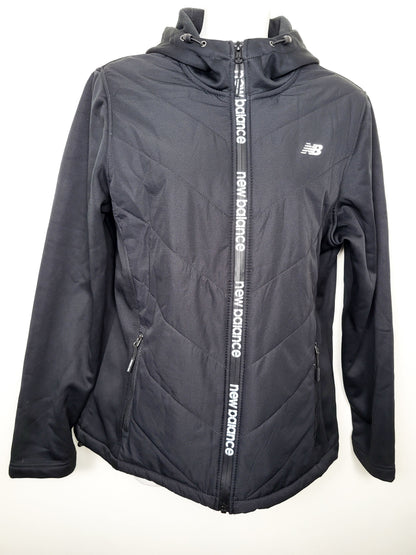 New Balance Women's Hooded Quilted Hybrid Jacket | Size MEDIUM