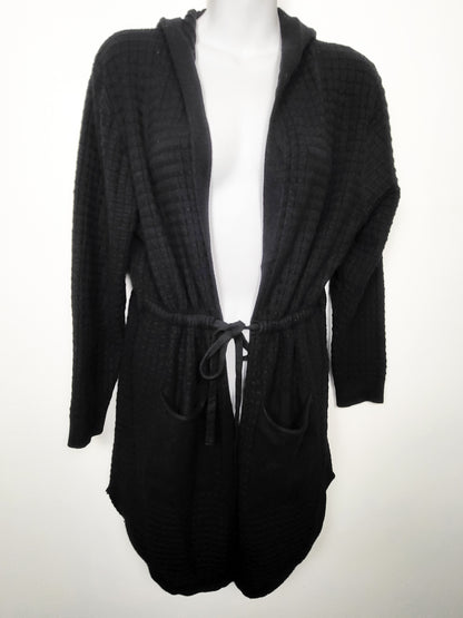 Jolie & Joy Women's Waffle-Knit Hooded Duster Cardigan | Sizes like a MEDIUM