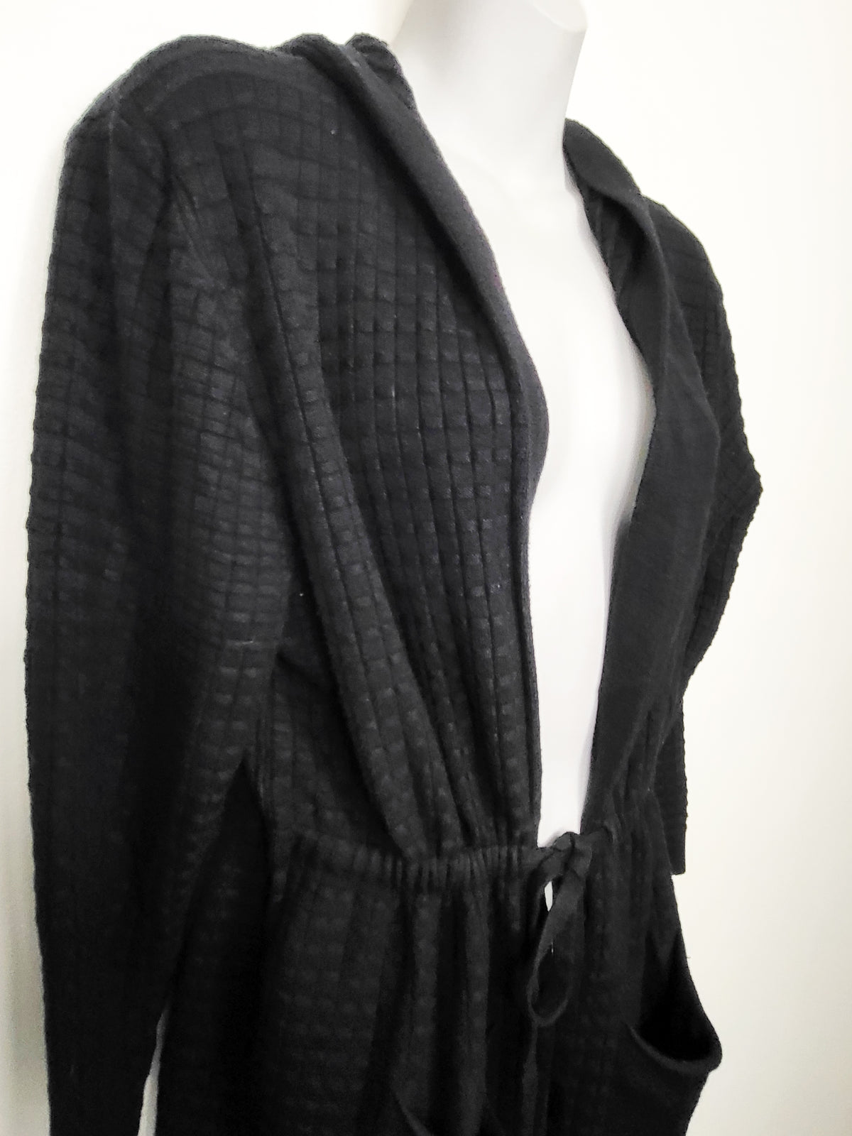 Jolie & Joy Women's Waffle-Knit Hooded Duster Cardigan | Sizes like a MEDIUM