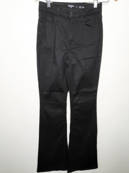 Old Navy black "Fits You" extra high rise flare stretchy denim pants | Size 2-6