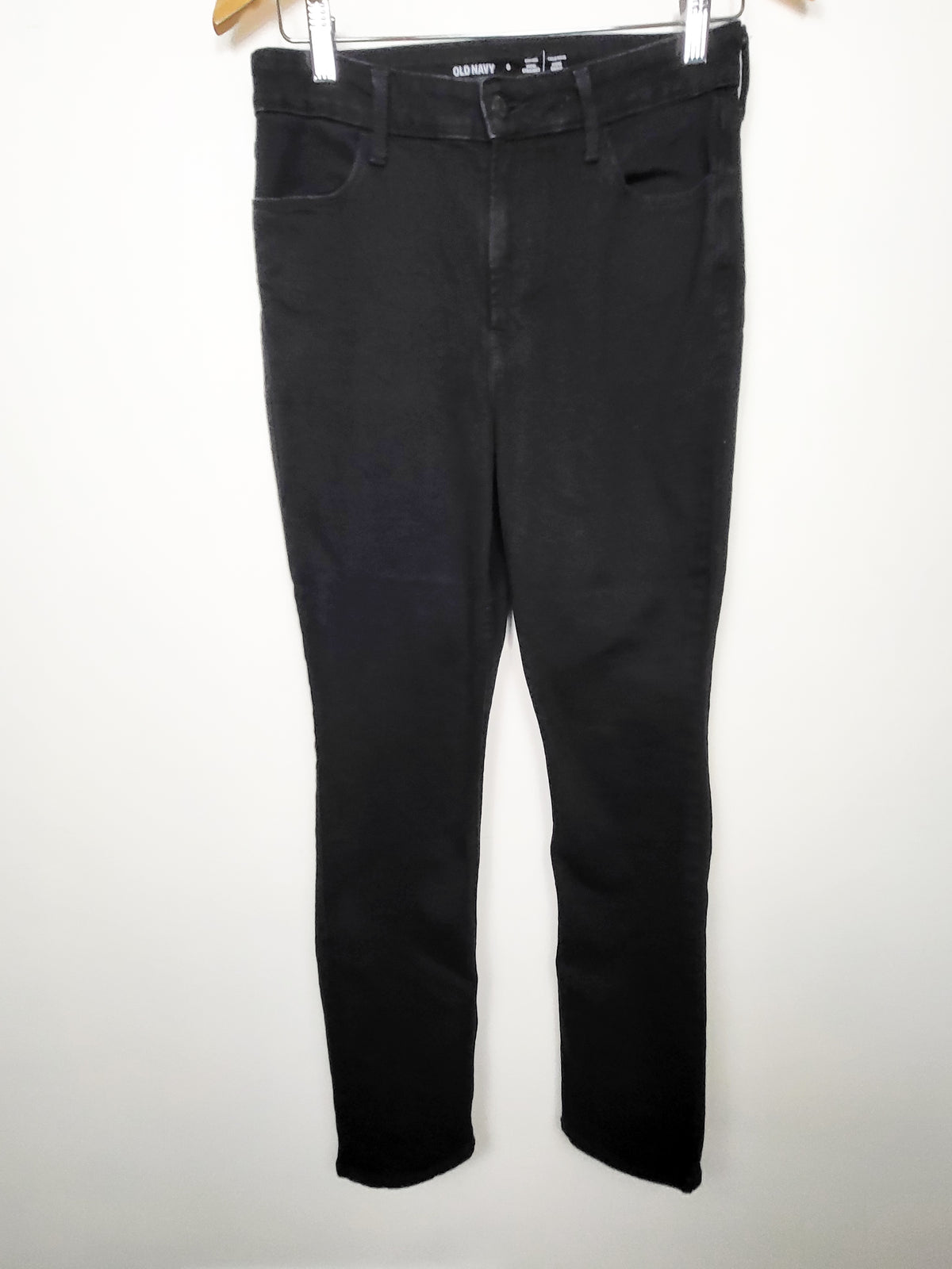 Old Navy black high rise WOW straight jeans | Size 8