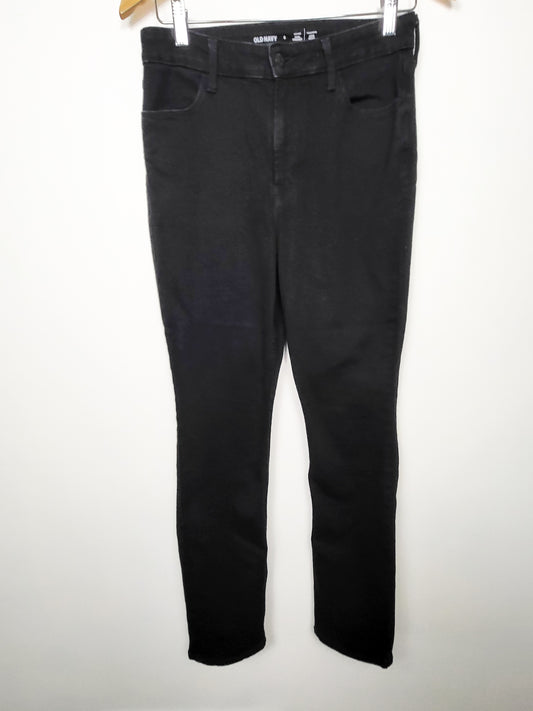 Old Navy black high rise WOW straight jeans | Size 8