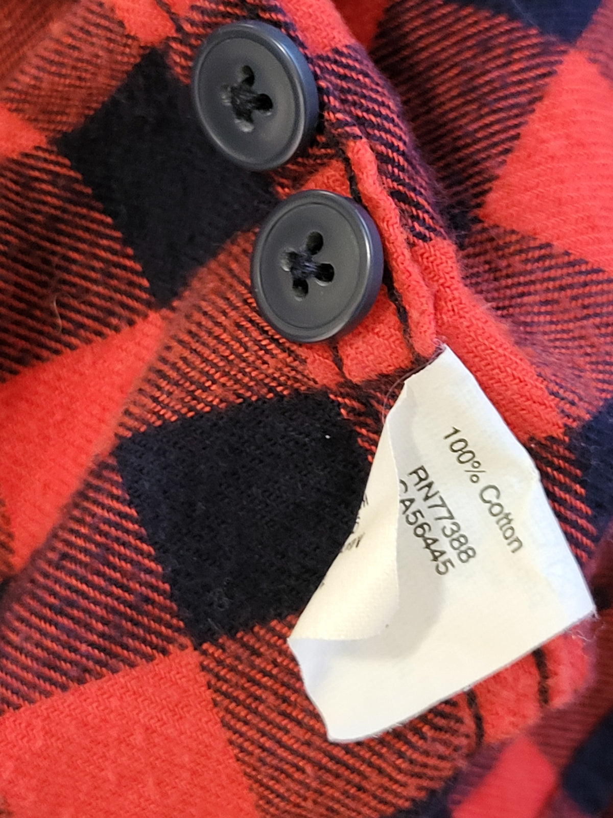 J. Crew Factory red and navy plaid button up flannel shirt | Size XL