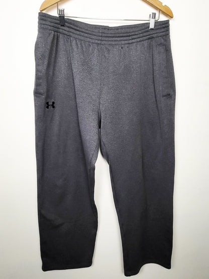 Under Armour Men's Grey Armour Fleece straight-leg sweatpants | Size XL